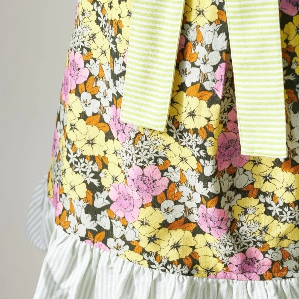 NWT Anthropologie Lyla Half Apron  Floral